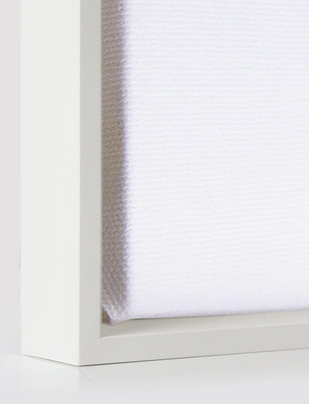 Canvas Float Frame – White